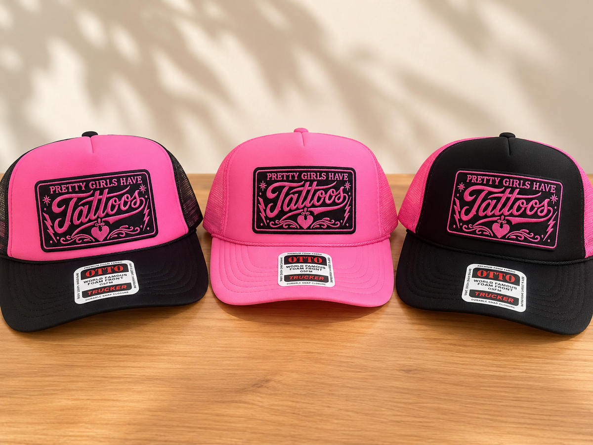 Pretty Girls Tattoo Trucker Hat